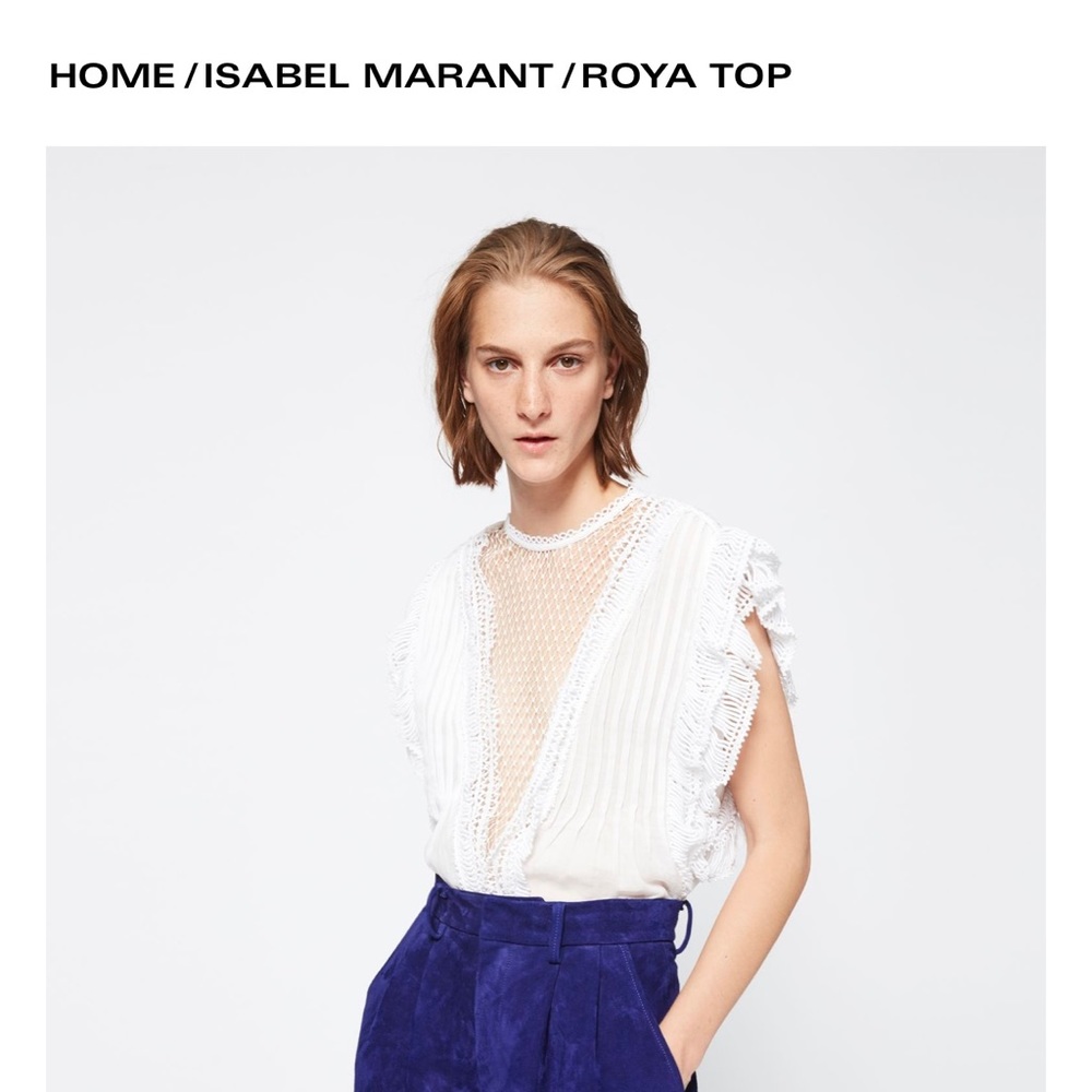 Isabel Marant White Roya Top